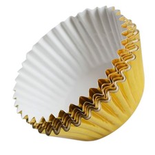 100Pcs Aluminum Foil Cupcake Liners Mini Baking Molds for Muffins and Desserts