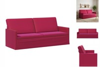3-Sitzer Sofa Weinrot 190X81X82 Cm Samt V