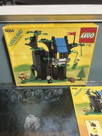LEGO 6054 ~ FORESTMENS HIDEOUT ~ 100% COMPLETE ~ BOX INSTRUCTIONS VINTAGE CASTLE