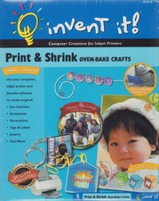 Print Shrink Oven Bake Crafts for Inkjet Printers, 5 Sheets