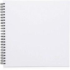 12 x 12 Inches White Scrapbook Album with 40 Sheets
