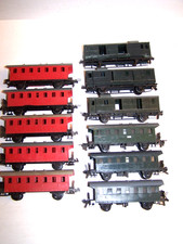 Konvolut 11 alte Trix Spur H0 Eisenbahn Personenwagen Gepäckwagen