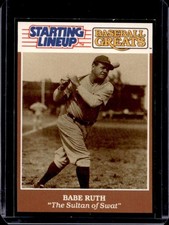 1989 Kenner Starting Lineup Cards Baseball Greats Babe Ruth #4121125000 Yankees
