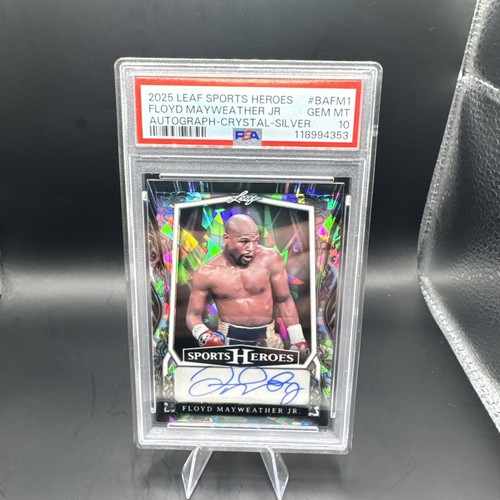 2025 Leaf Metal Sports Heroes Floyd Mayweather Jr.  Crystals Auto /35 POP4!💎🔥
