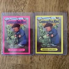 2011 Garbage Pail Kids Flashback Julius Sneezer Yellow & Pink