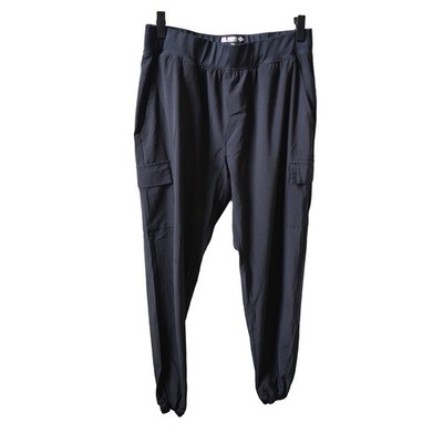 REEL LEGENDS Joggers Size MED Black Outdoors Performance Stretch Cargo Pants