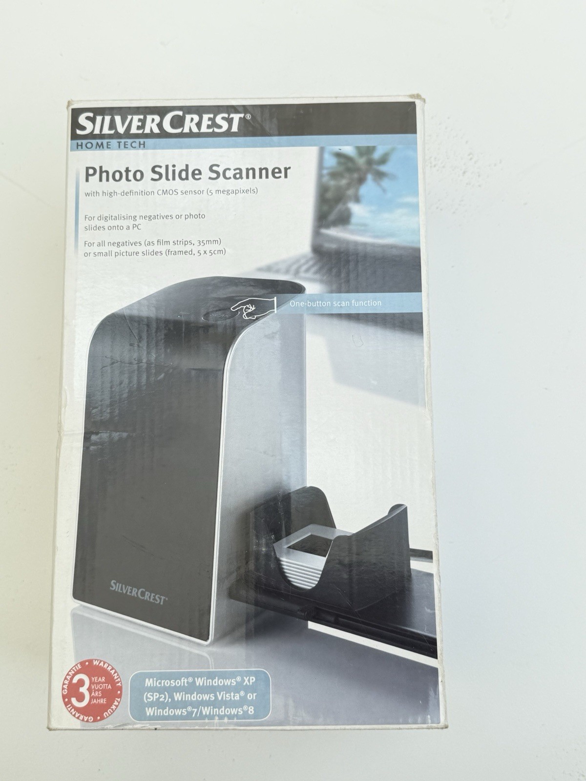 SILVERCREST Photo Slide Scanner  Negative HD Digitiser 5MP -