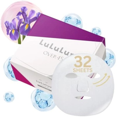Lululun über 45 Gesichtsmaske 32 Stück - Iris Blue S