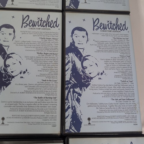 12 x "Bewitched" Collector's Edition VHS Tapes (Columbia Pictures, 1993-96) Used - Foto 7 di 9