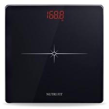 NUTRI FIT Digital Scale for Body Weight, Precision Bathroom Weighing Scale Step-