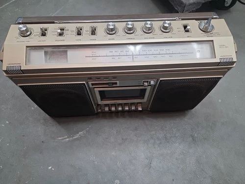 Vintage Pioneer SK-21 Silver Boombox Stereo Cassette Recorder FM Radio NO POWER