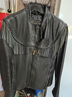 Vintage Mens Leather Harley Davidson Jacket Size 42