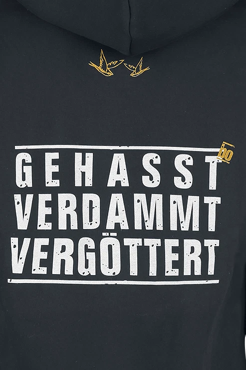 Böhse Onkelz Kapuzenpullover Herren Gehasst, Verdammt, Vergöttert schwarz - Bild 4 von 4