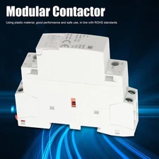 Modular Contactor 2P Din Rail Industrial Circuit Control Switch Module 1NO 1NC
