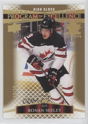 2022 Team Canada Juniors Program of Excellence High Gloss 10/10 Ronan Seeley 0c3