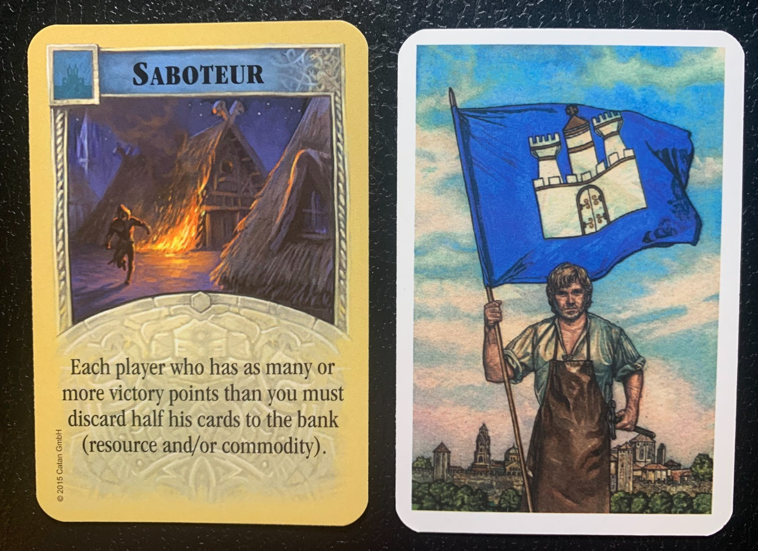 CATAN EXPANSION   Cities and Knights   SABOTEUR  CARD
