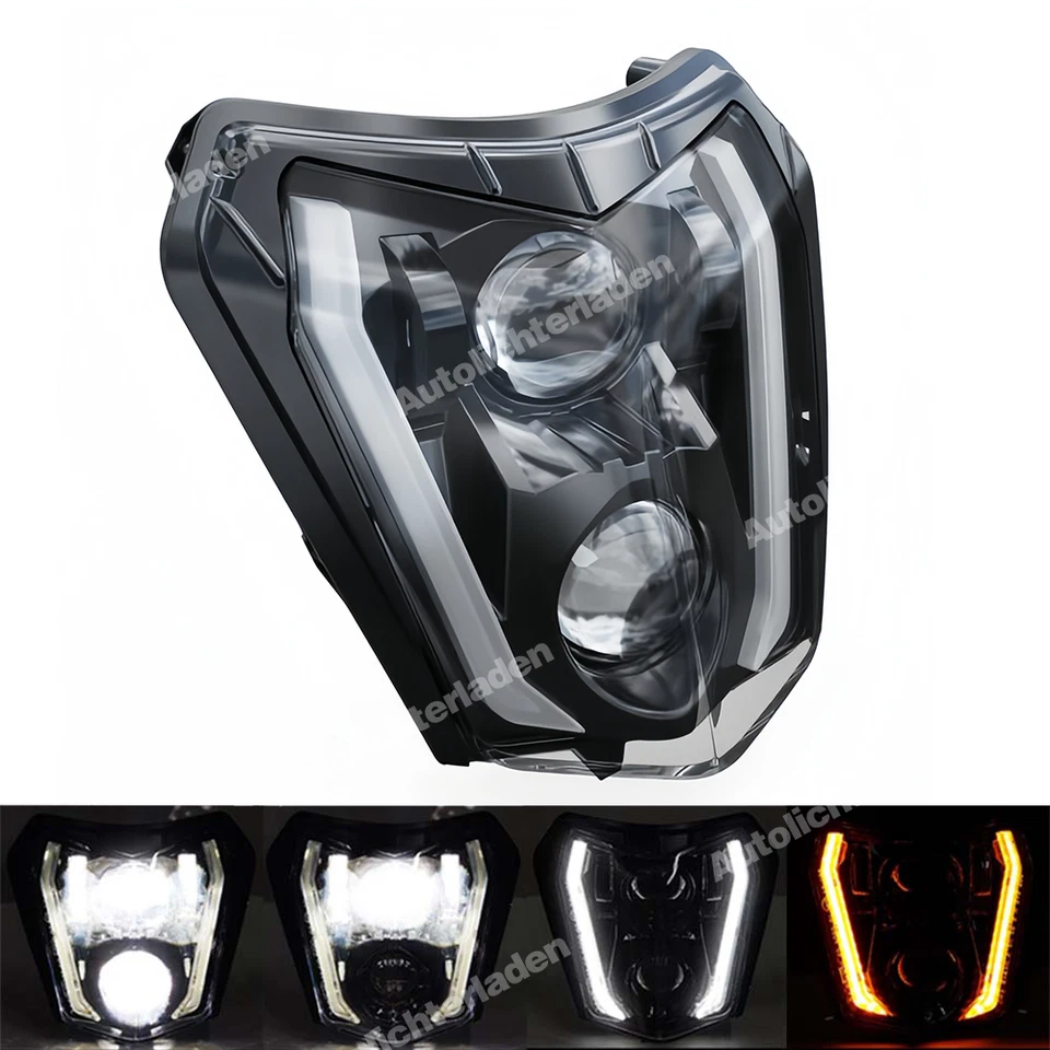 Für KTM EXC-F 250/ 350/ 450/ 500 2017-2023 FREERIDE LED-Scheinwerfer mit Blinker - Bild 4 von 4