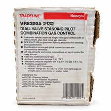 Honeywell Resideo VR8200A2132 Dual Valve Standing Pilot Gas Control 24V