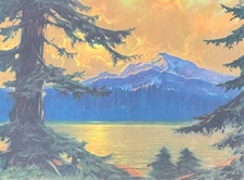 Vintage Hy Hintermeister 9x12 Landscape Print Nature's Masterpiece