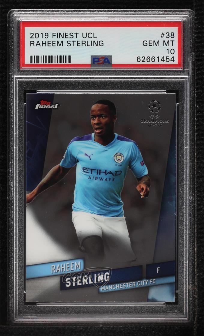 2019 Finest FINEST UEFA CHAMPIONS LEAGUE #38 Raheem Sterling front