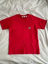 Ben Davis Red T-Shirt Pockets Casual Unisex Japan