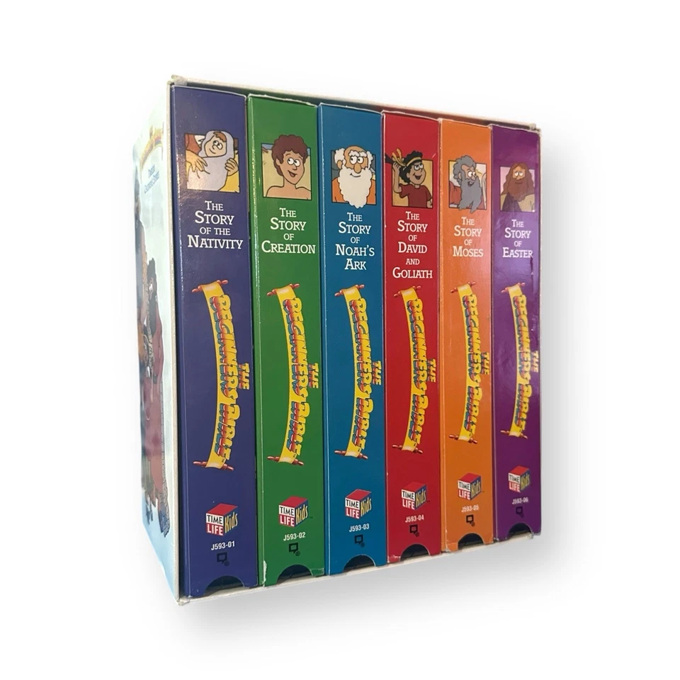 The Beginners Bible VHS Box Set 6 Time Life Kids Timeless Children’s Stories - Image 2 of 4