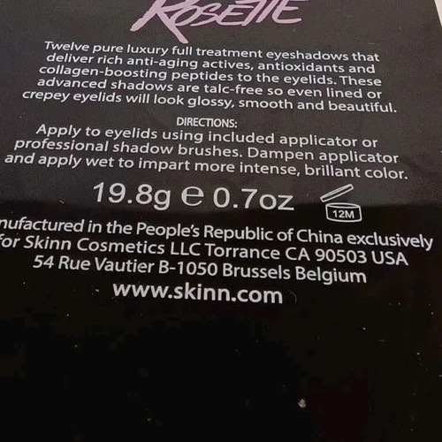 Skinn Cosmetics Luxe Premier Eyeshadow Palette in Rosette New - Image 3 of 3