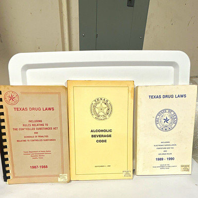Vintage Texas Drug/Alcohol Laws Texas DPS Paperback 1987-1990 Nonfiction Law