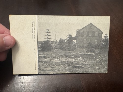 NORTH ADAMS MA - PC foto c1910 - cima del monte Greylock Mountain - Lanesborough - Foto 3 di 4