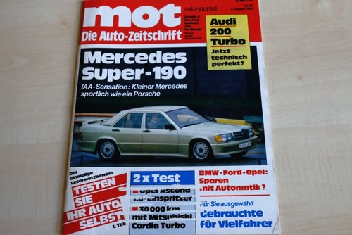 2) MOT 16/1983 - Audi 200 Turbo Motor mit 182PS