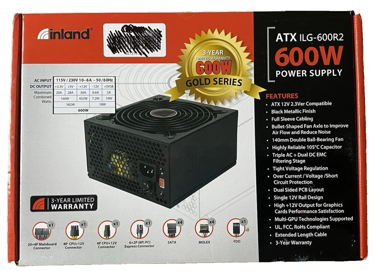 FUENTE 600W ADATA XPG PROBE 80 PLUS BRONZE FUENTE 600W ADATA XPG PROBE 80 PLUS BRONZE