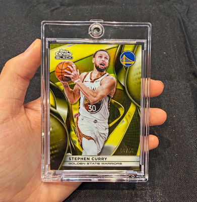 Topps Chrome Black Stephen Curry Golden State Warriors Serial Numbered /50