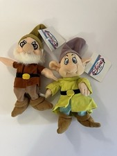 Disney Doc  Dopey Dwarf Plush 8" Vintage Snow White  The Seven Dwarfs VTG