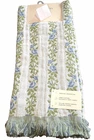 LAURA ASHLEY KITCHEN TOWELS (2) MELISSA BLUE GREEN FLORAL100% COTTON 18 X 28 NIP
