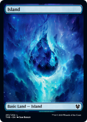 Island - Full Art - x4 - Foil - Theros Beyond Death - Nyx - C251