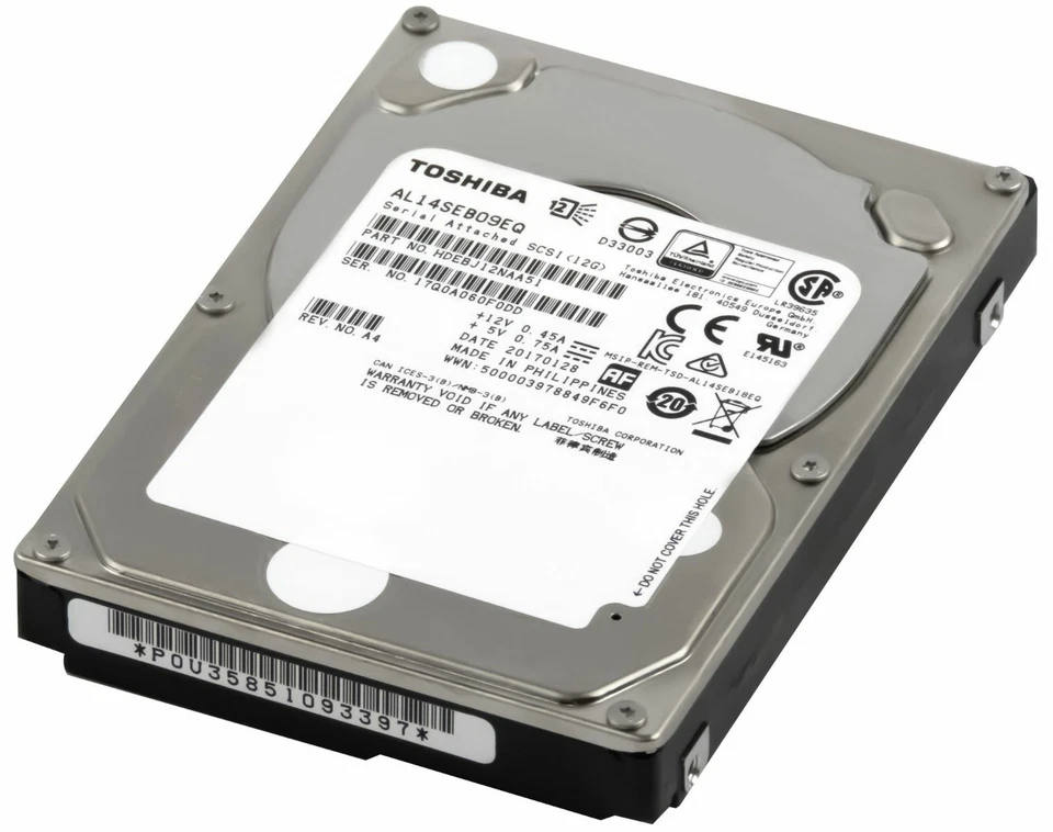 Hard Drive Toshiba 900GB SAS3 AL14SEB09EQ 10000RPM Enterprise 128MB 2.5" Inch - Image 2 of 3