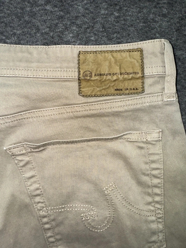 Мужские брюки AG Adriano 36x34 The Protege прямые штанины Chino повседневные опрятные - Изображение 4 из 4