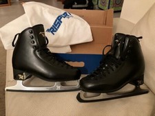 pattini da ghiaccio uomo nuovi, modello Antares, neri, marca Risport, nr 38