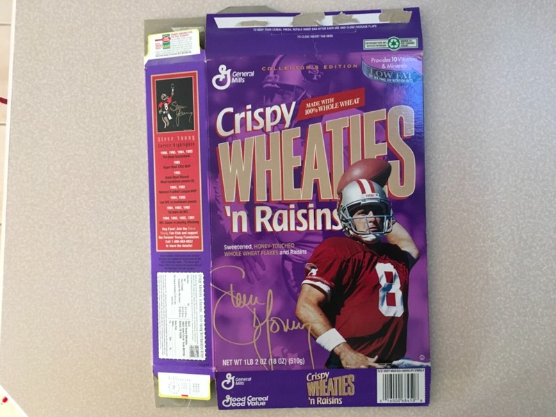 Steve Young Wheaties box San Francisco 49ers 
