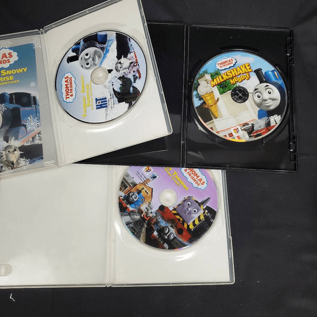 Thomas and Friends Milk Shake Muddle, Snowy Suprise, Trust Thomas DVD