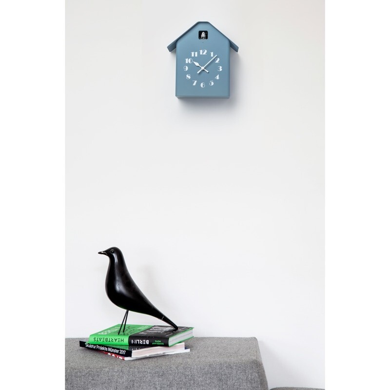Lemnos Cuckoo Clock RF20-03 BL Blue Analog Dachs Cuckoo Japan | eBay