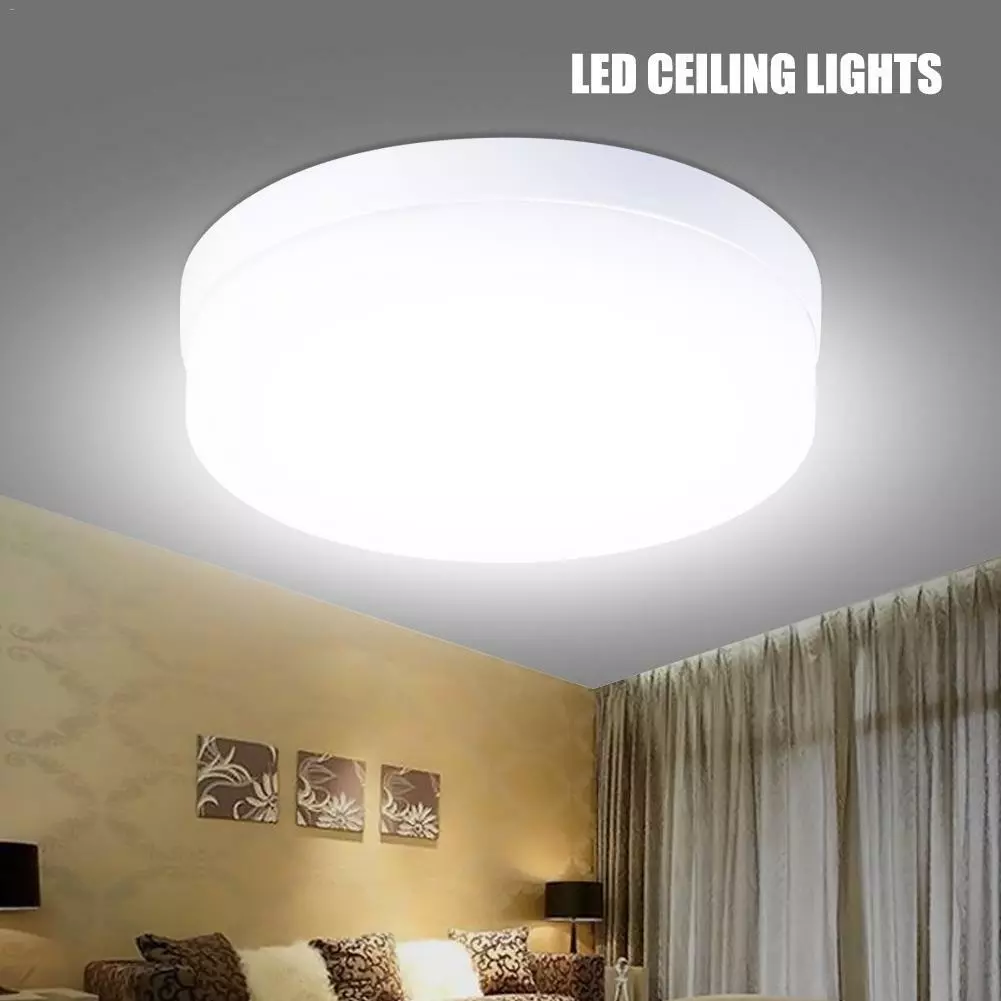 48W LED Ceiling Light Round Panel Down Lights Bathroom Kitchen Living Room Lamp