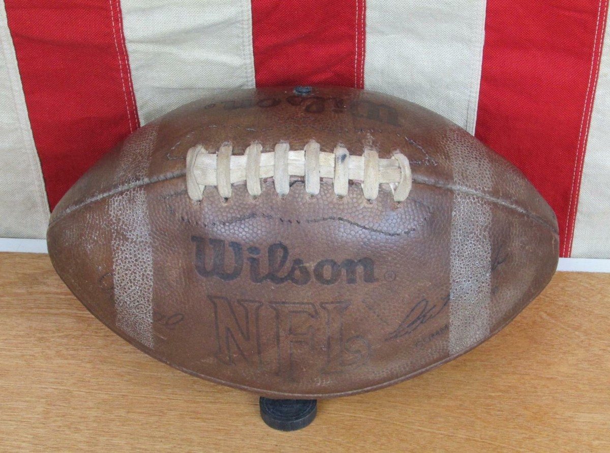 Vintage Wilson NFL Official Leather Football w/Laces Pete Rozelle