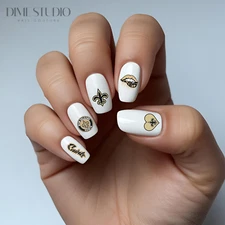New Orleans Saints Football Nail Decals Clear Waterslide Nail Art