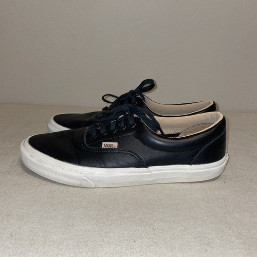 black leather vans size 5