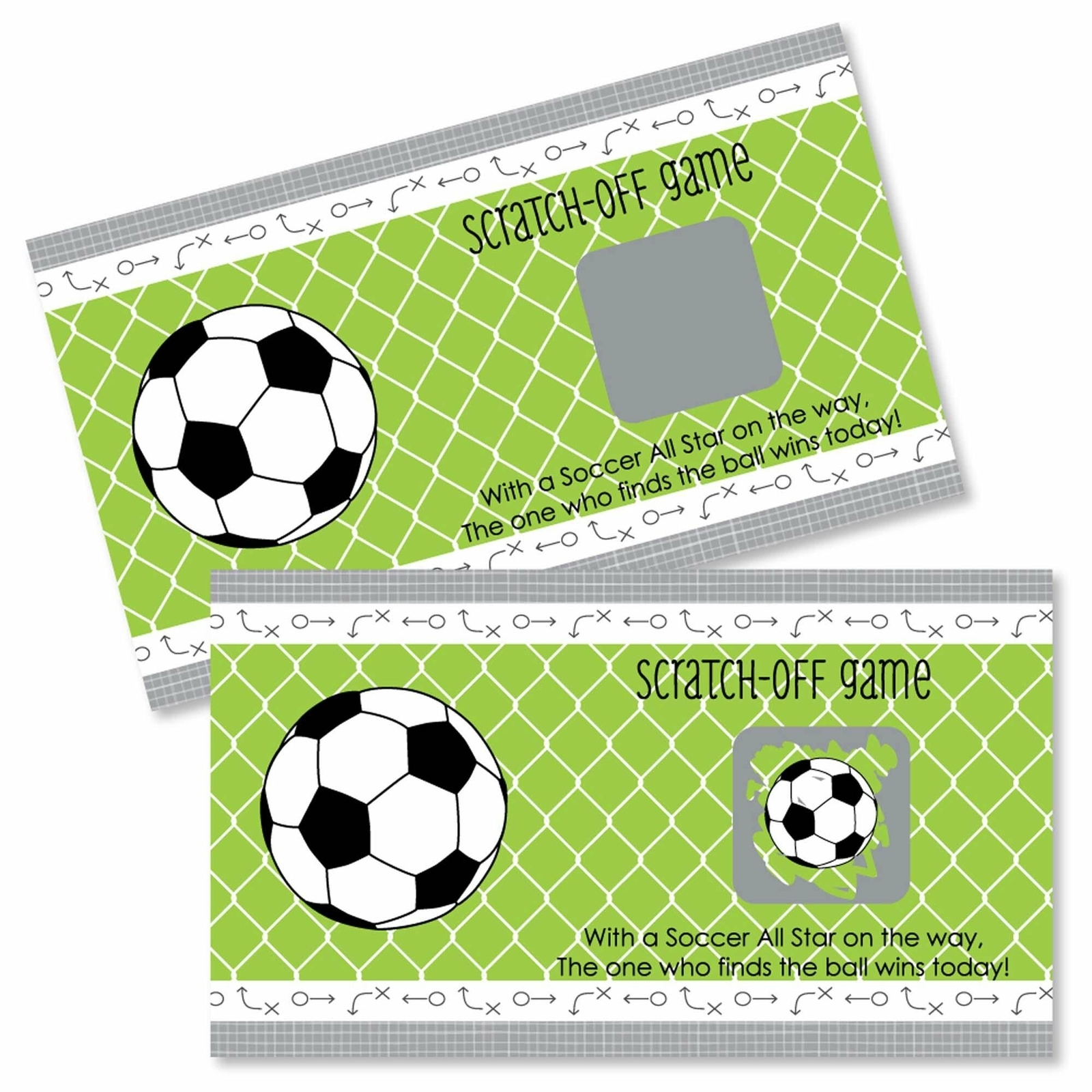 Goaaal - Soccer - Baby Shower or Birthday Party Game Scratch Off Cards - 22  Ct | eBay