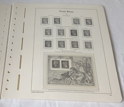 GREAT BRITAIN LIGHTHOUSE GREAT BRITAIN 1989-95 ILLUSTRATED STAMP ALBUM PAGES - Picture 2 of 5