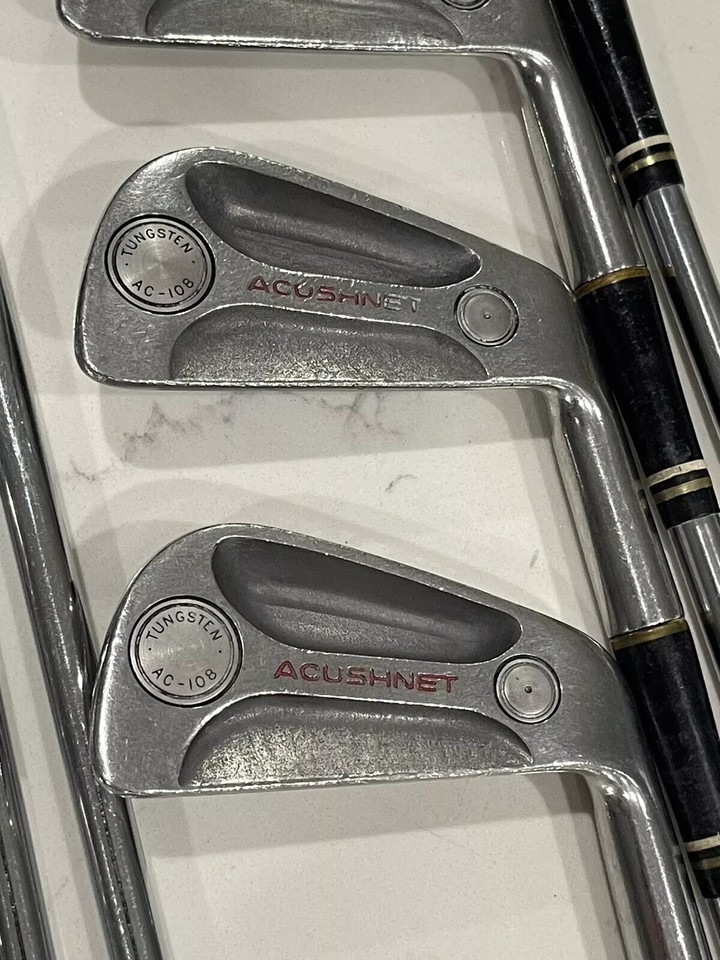 Rare Vintage Titleist Acushnet Complete Set 1,3,4,5 Woods 2-PW AC-108 ...