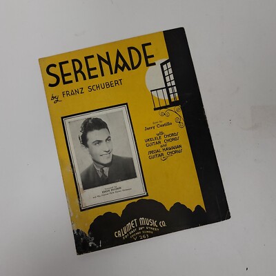 Serenade Franz Schubert Ukelele Guitar Hawaiian Chorus Vocal Piano 1935