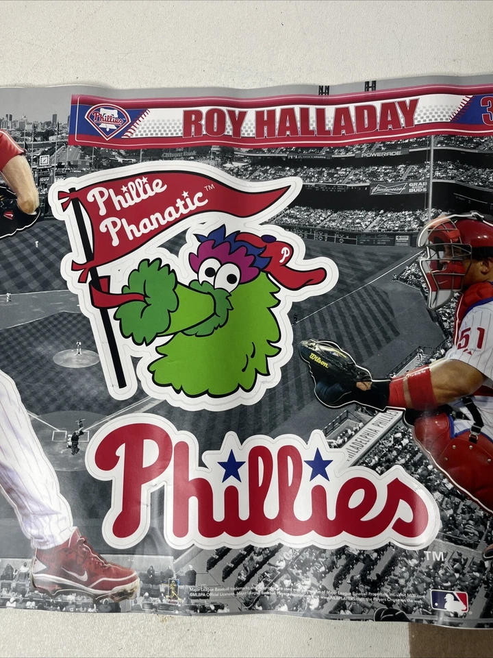 Roy Halladay-Carlos Ruiz - 费城费城人队 Fathead 队友贴纸 - 全新 — 第 3/4 张图片